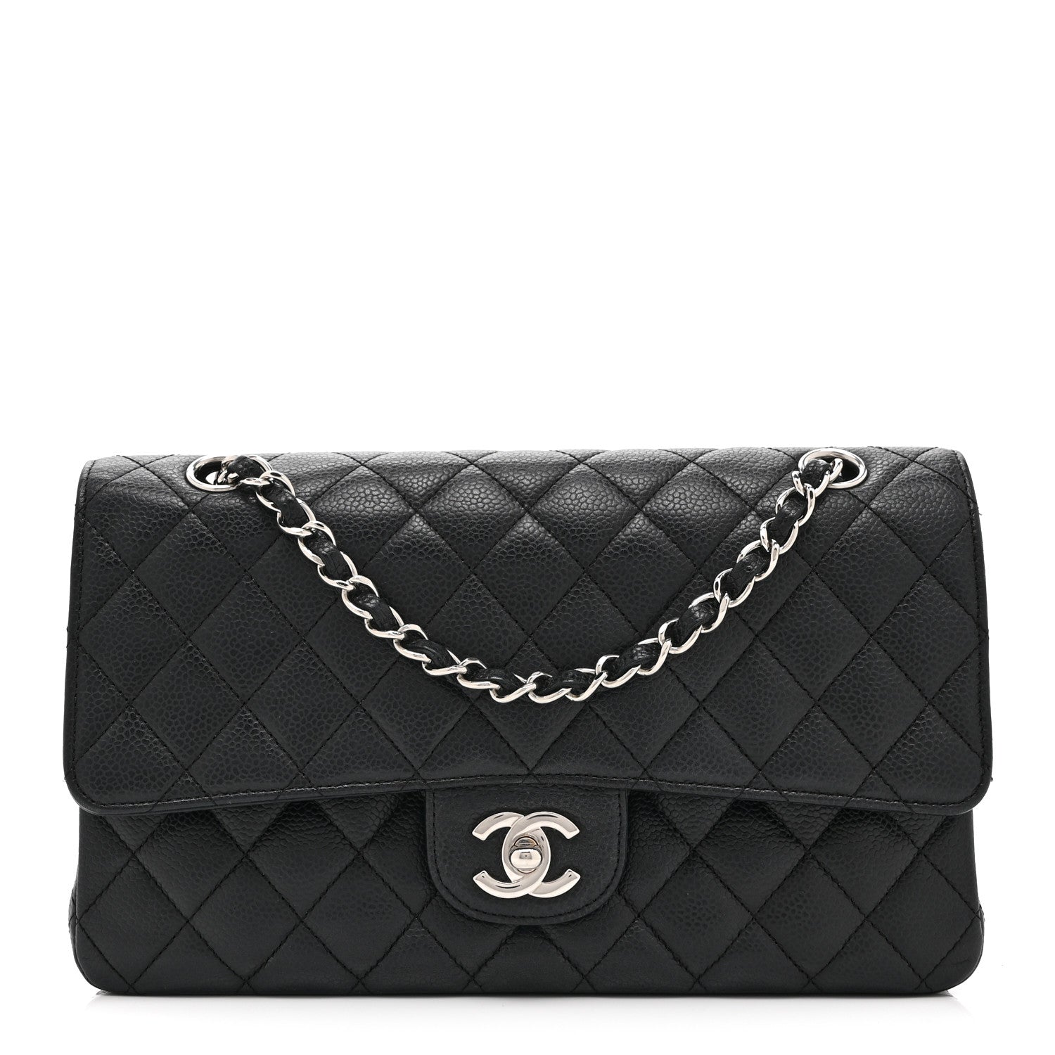 Chanel Caviar Quilted Medium Double Flap Black 1 of 10