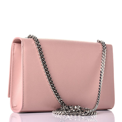 Saint Laurent Grain De Poudre Small Classic Monogram Kate Tassel Satchel Pale Blush 3 of 8
