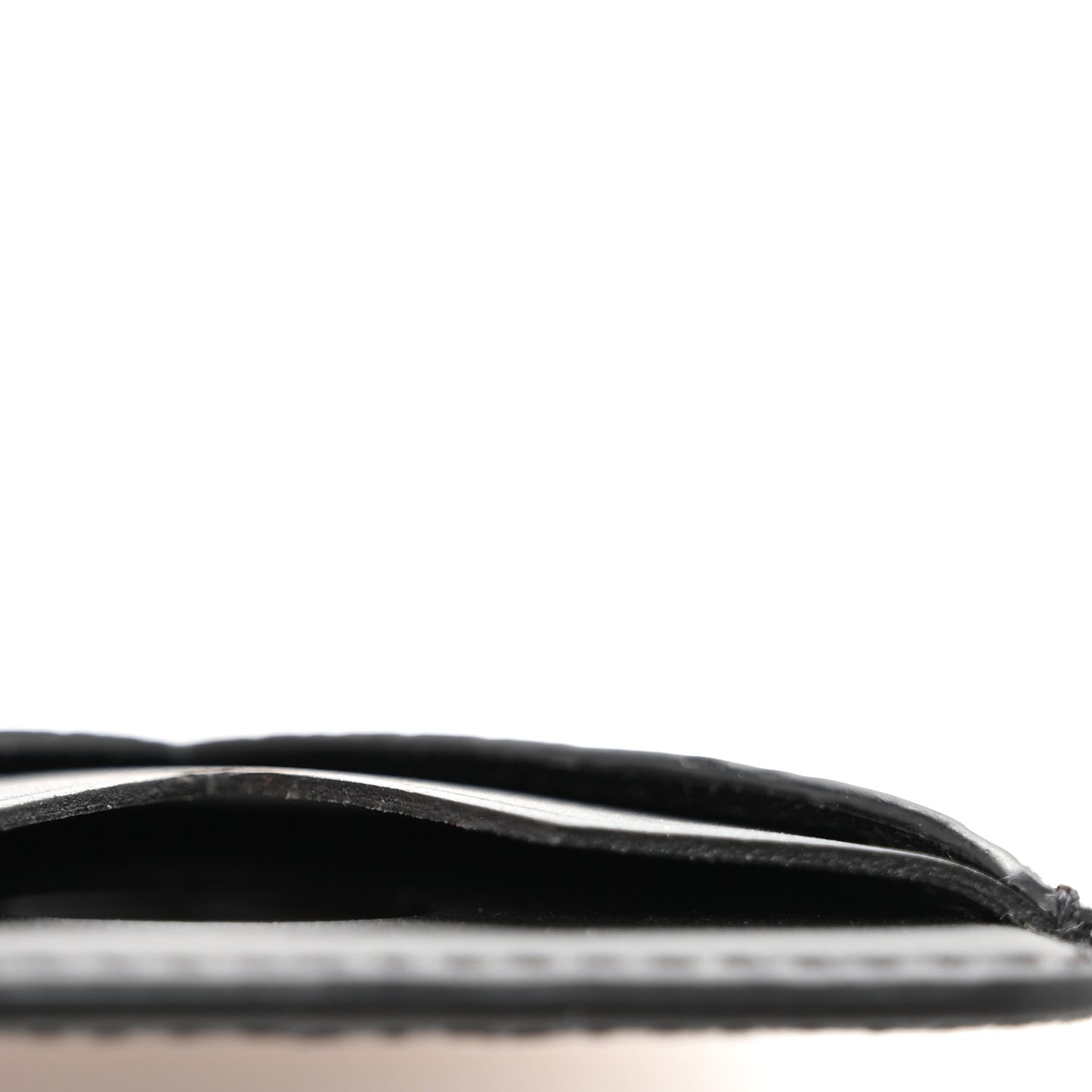 Monogram Macassar Magnetic Card Holder Black