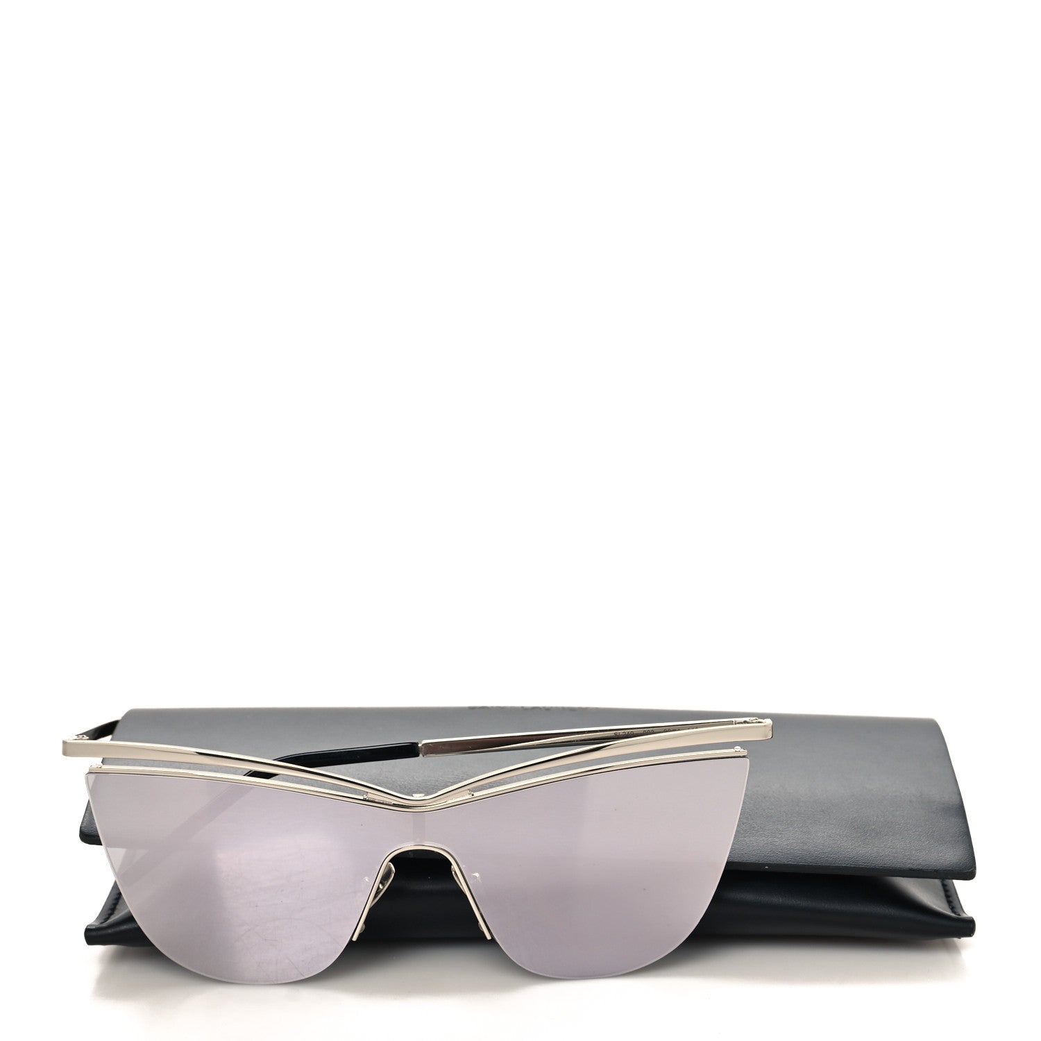 Saint Laurent SL249 Cat Eye Sunglasses Silver 7 of 7