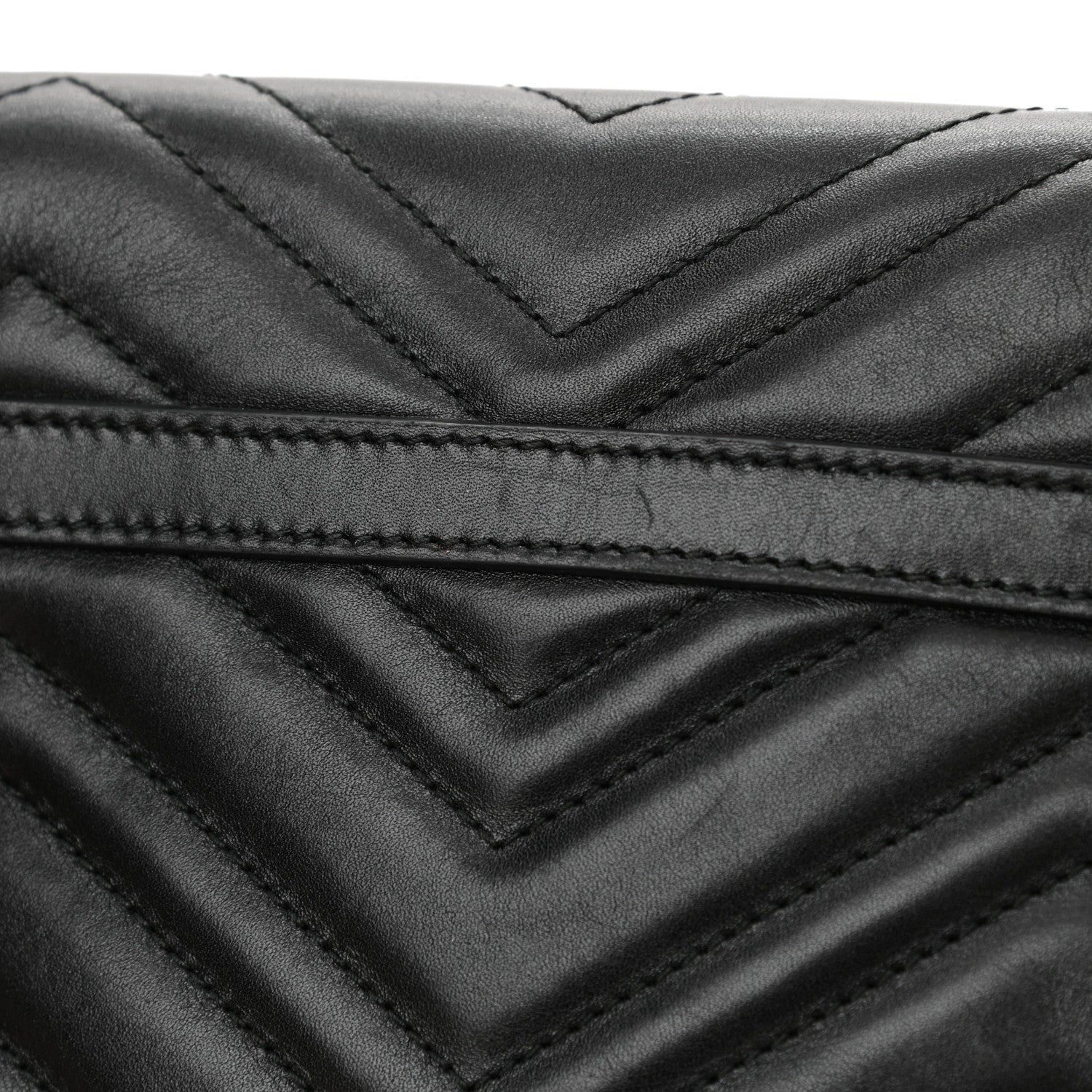 Gucci Calfskin Matelasse Pearly GG Marmont Chain Belt Bag Black 14 of 15