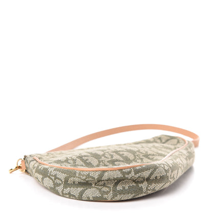 Christian Dior Monogram Mini Saddle Pochette Green 4 of 11