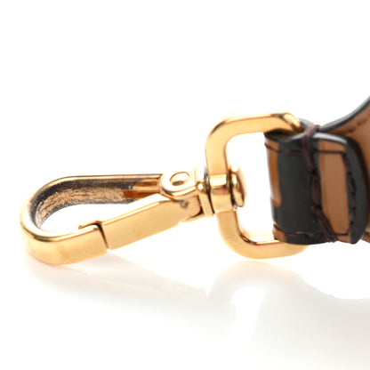 Fendi Calfskin FF 1974 Embossed Mini Strap You Tobacco Black 6 of 7