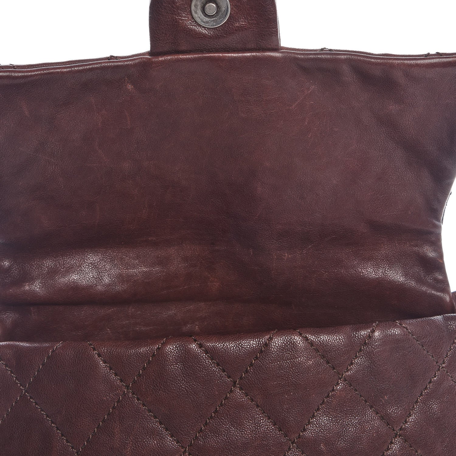 Chanel Calfskin Quilted Modern Chain Flap Brown 12 of 20