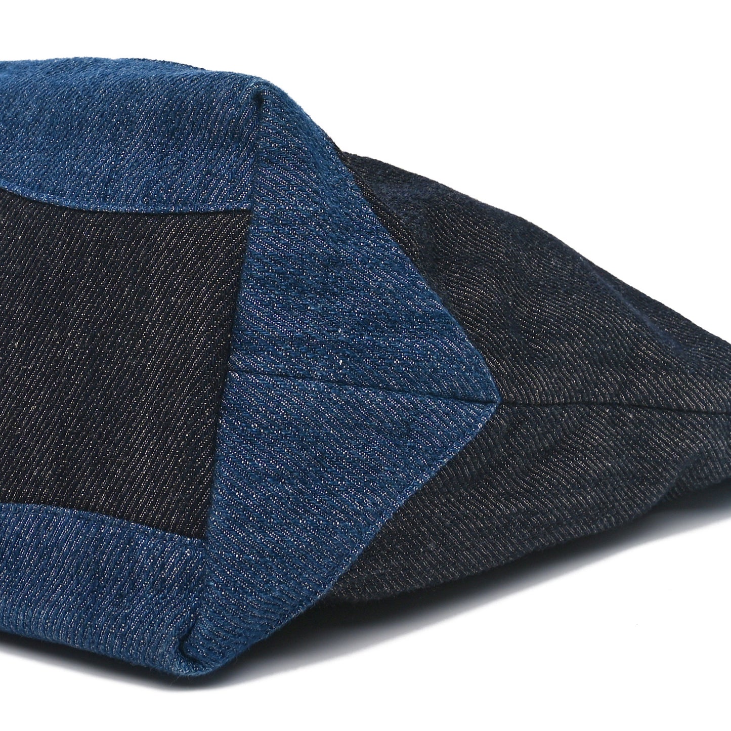 Denim Large Two Tone CC Shopping Blue