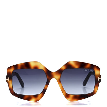 Tom Ford Tate-02 Irregular Square Sunglasses TF789 Dark Havana 2 of 9
