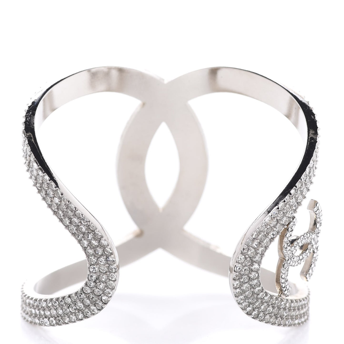 Crystal CC Cuff Silver