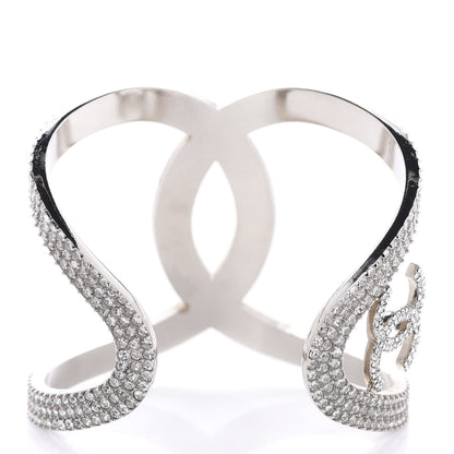 Chanel Crystal CC Cuff Silver 3 of 6