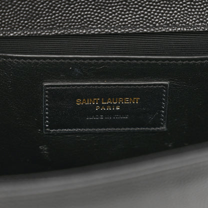 Saint Laurent Grain De Poudre Medium Classic Monogram Kate Satchel Black 7 of 10