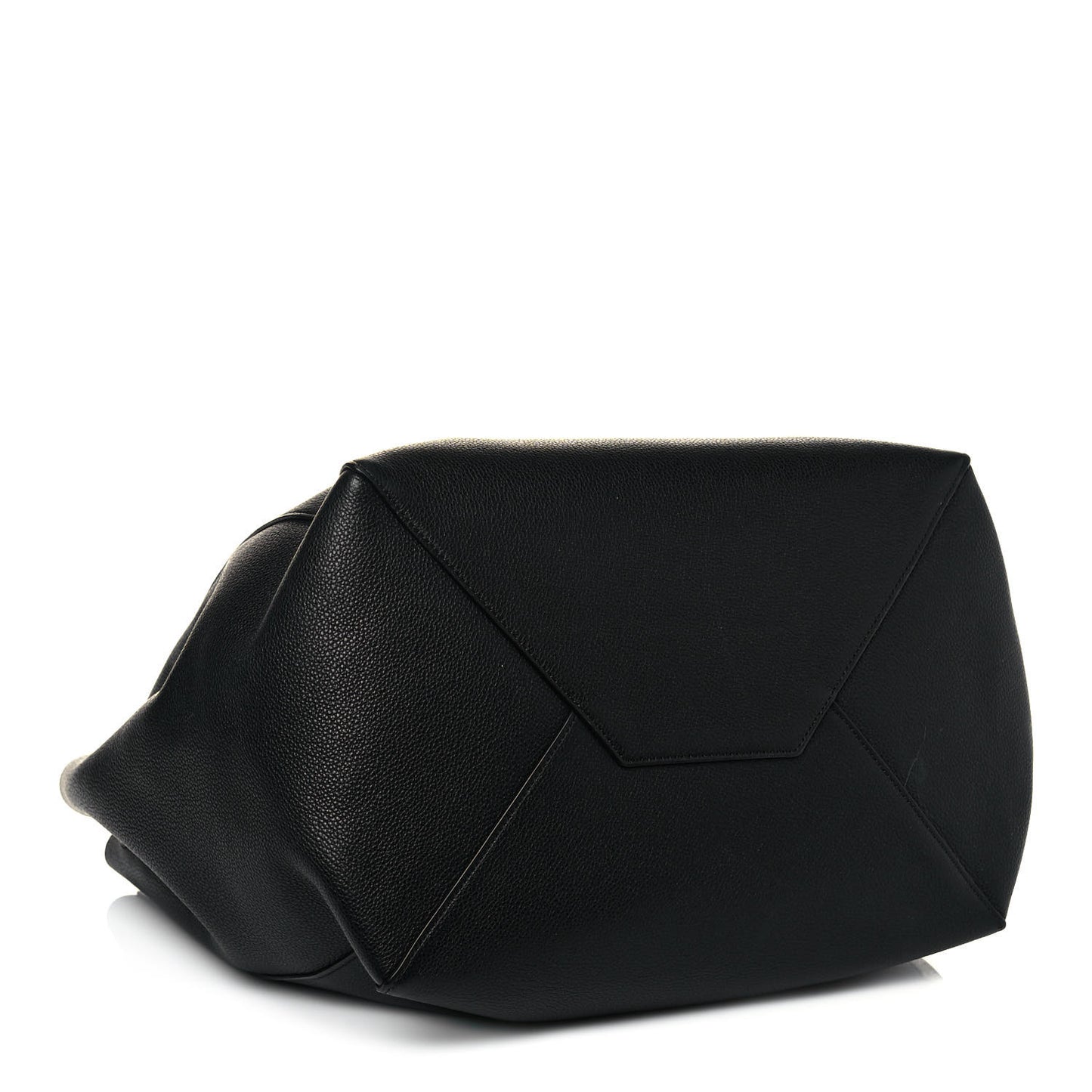 Soft Grained Calfskin Small Belt Cabas Black
