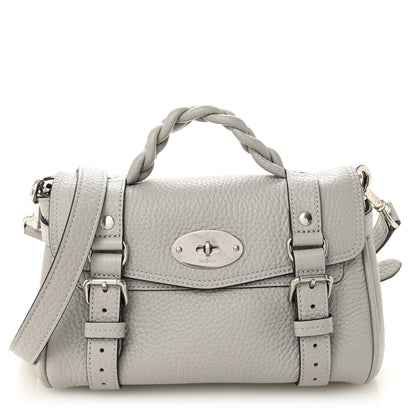 Mulberry Heavy Grain Mini Alexa Pale Grey 1 of 9