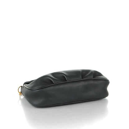 Fendi Vitello Flamingo Enamel Fendista Pouchette Crossbody Black 4 of 8