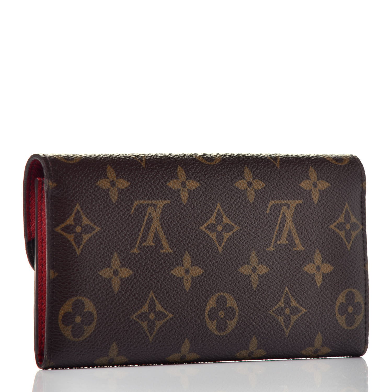 Louis Vuitton Monogram Emilie Wallet Red 3 of 6