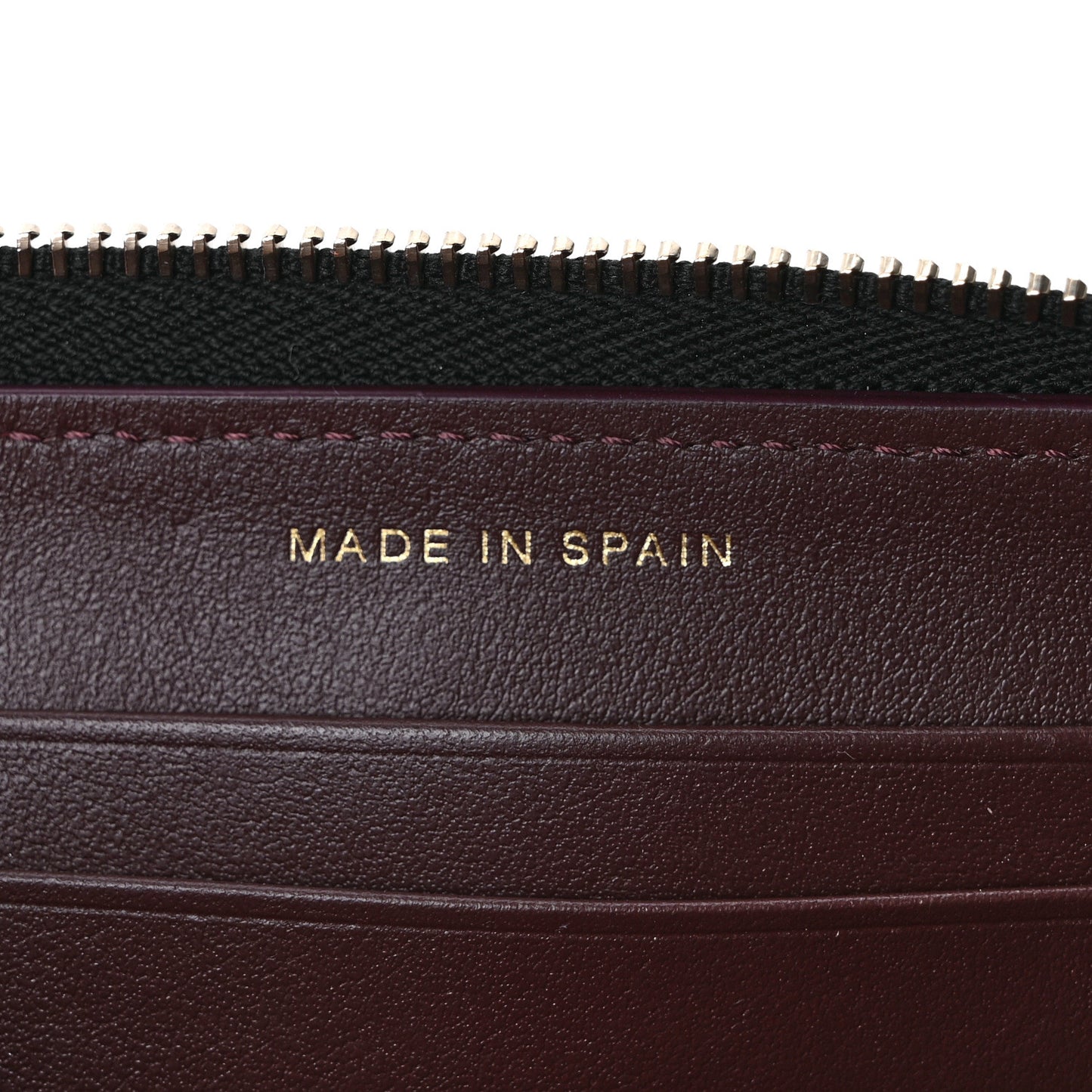 Caviar Quilted Medium Zip Around Wallet Black
