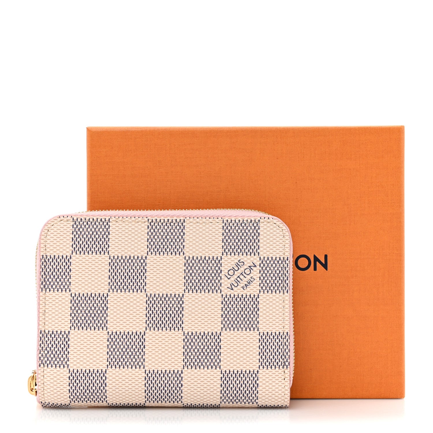 Louis Vuitton Damier Azur Zippy Coin Purse Rose Ballerine 8 of 8