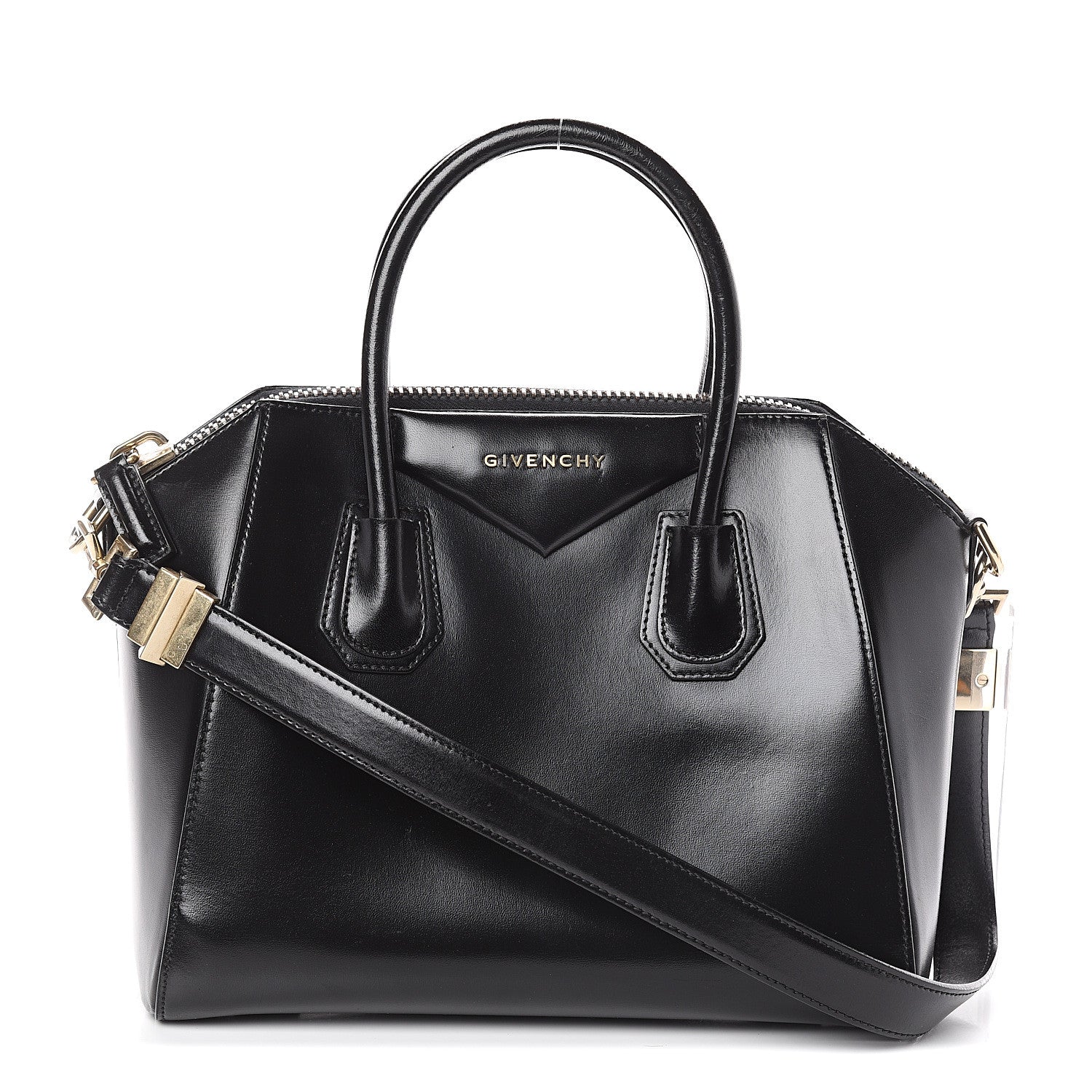 Givenchy Shiny Lord Calfskin Small Antigona Black 1 of 8