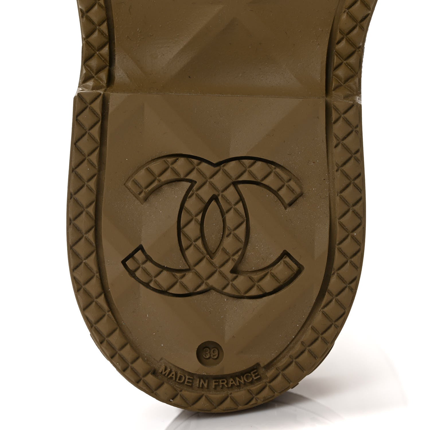 Chanel Caoutchouk CC High Boots 39 Dark Beige 7 of 8