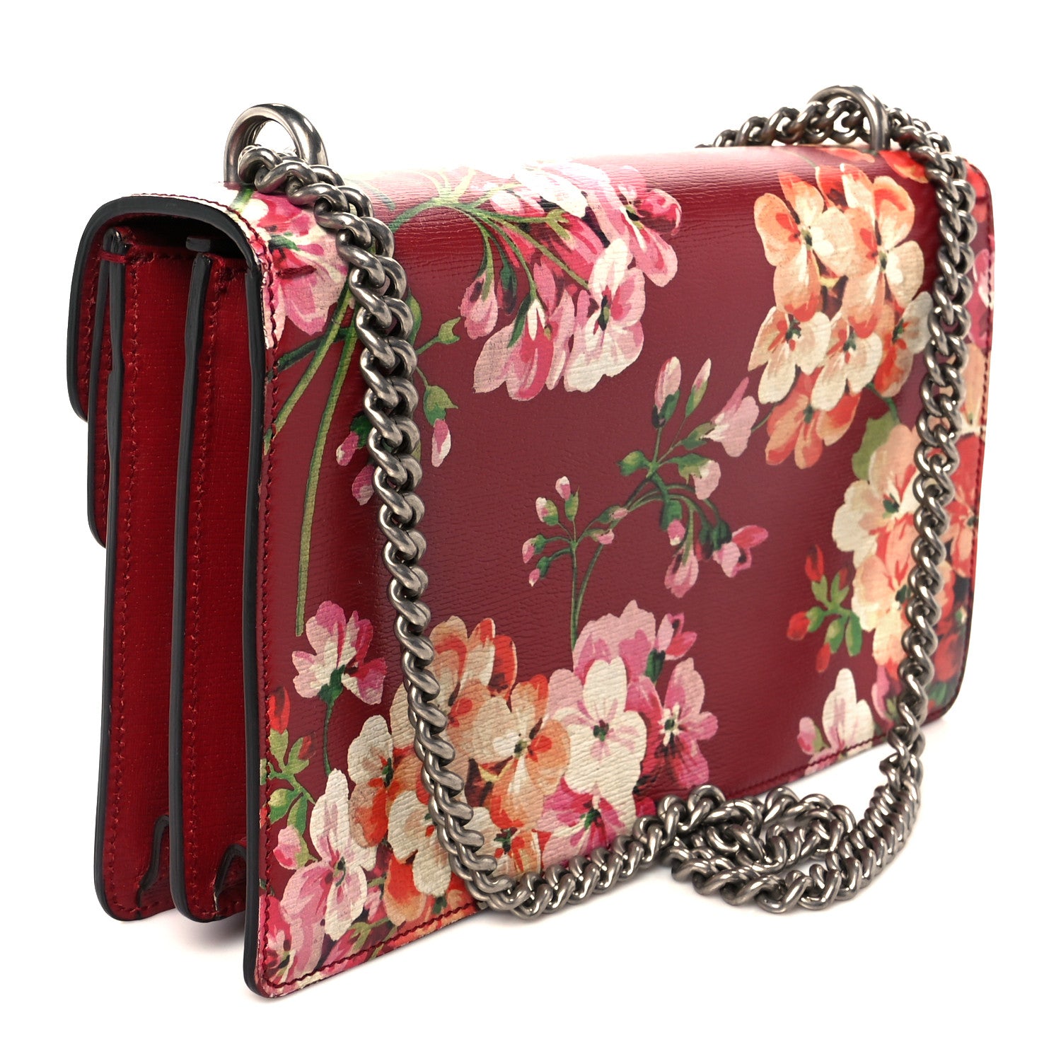 Gucci Calfskin Blooms Print Small Dionysus Shoulder Bag Romantic Cherry Multicolor 3 of 11