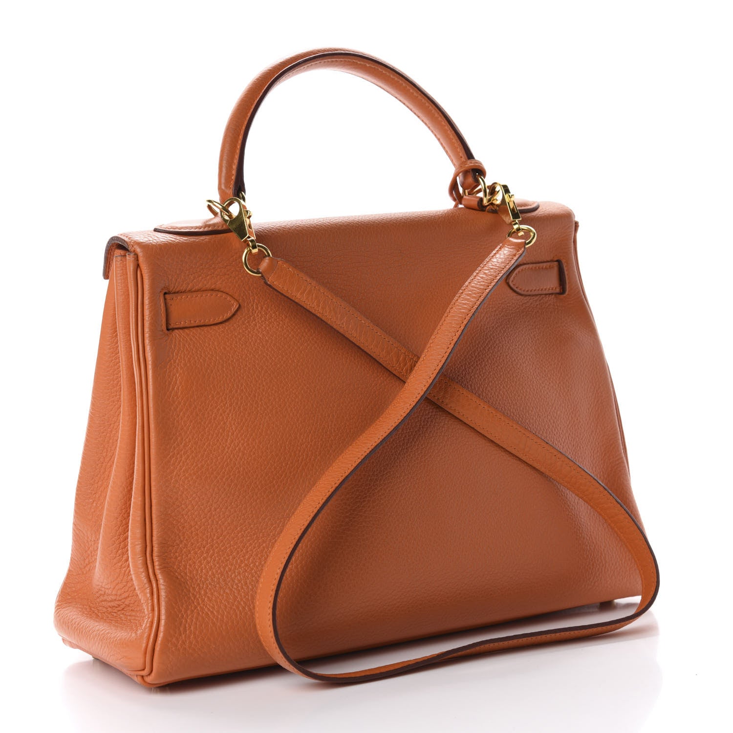 Hermes Togo Kelly Retourne 32 Orange 3 of 13