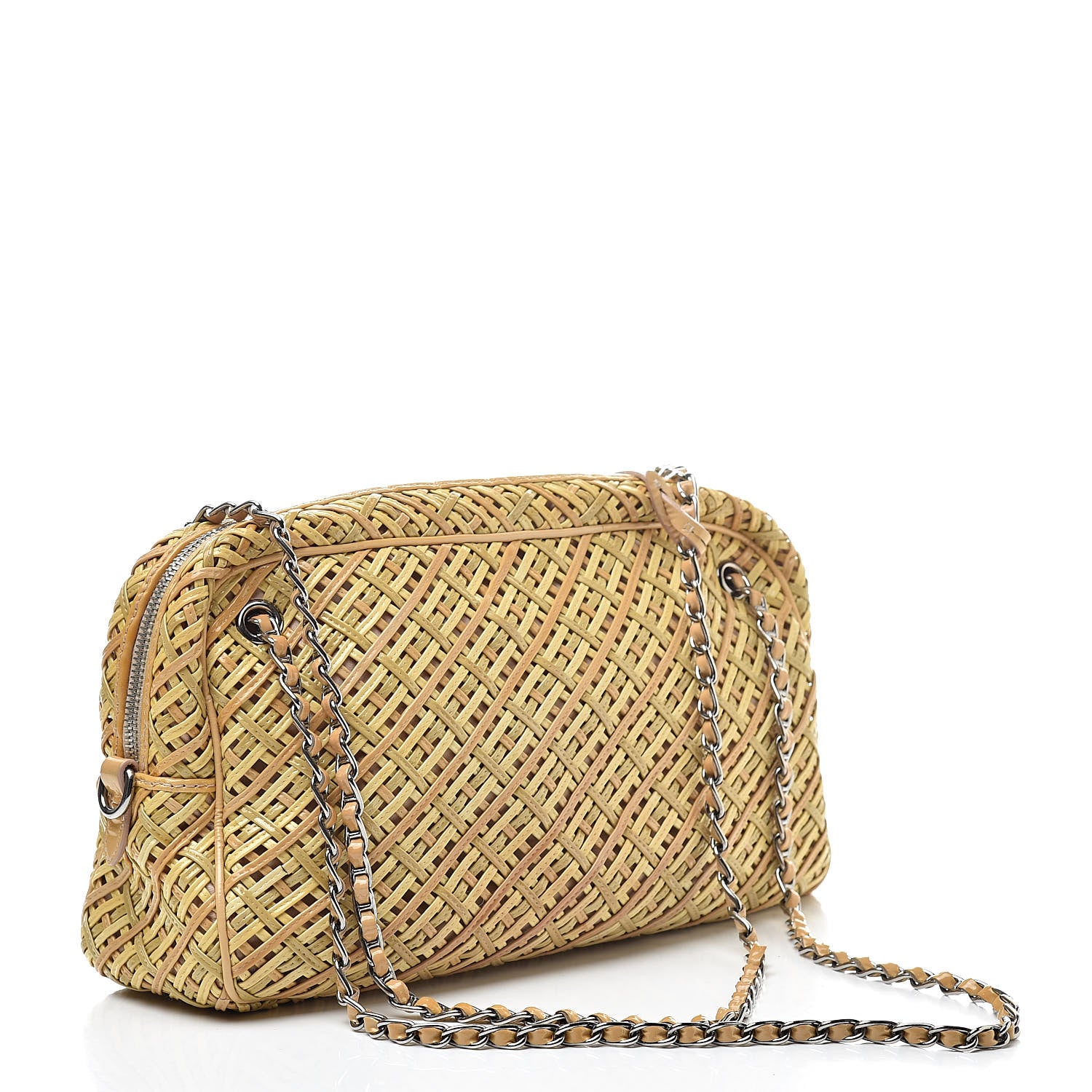 Prada Vernice Madras Camera Bag Quarzo 3 of 15