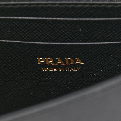 Prada Saffiano Metal Oro Mini Bag Black 5 of 9