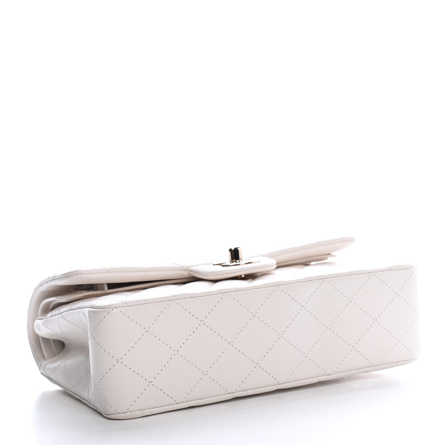 Chanel Caviar Quilted Small Double Flap White 4 of 9