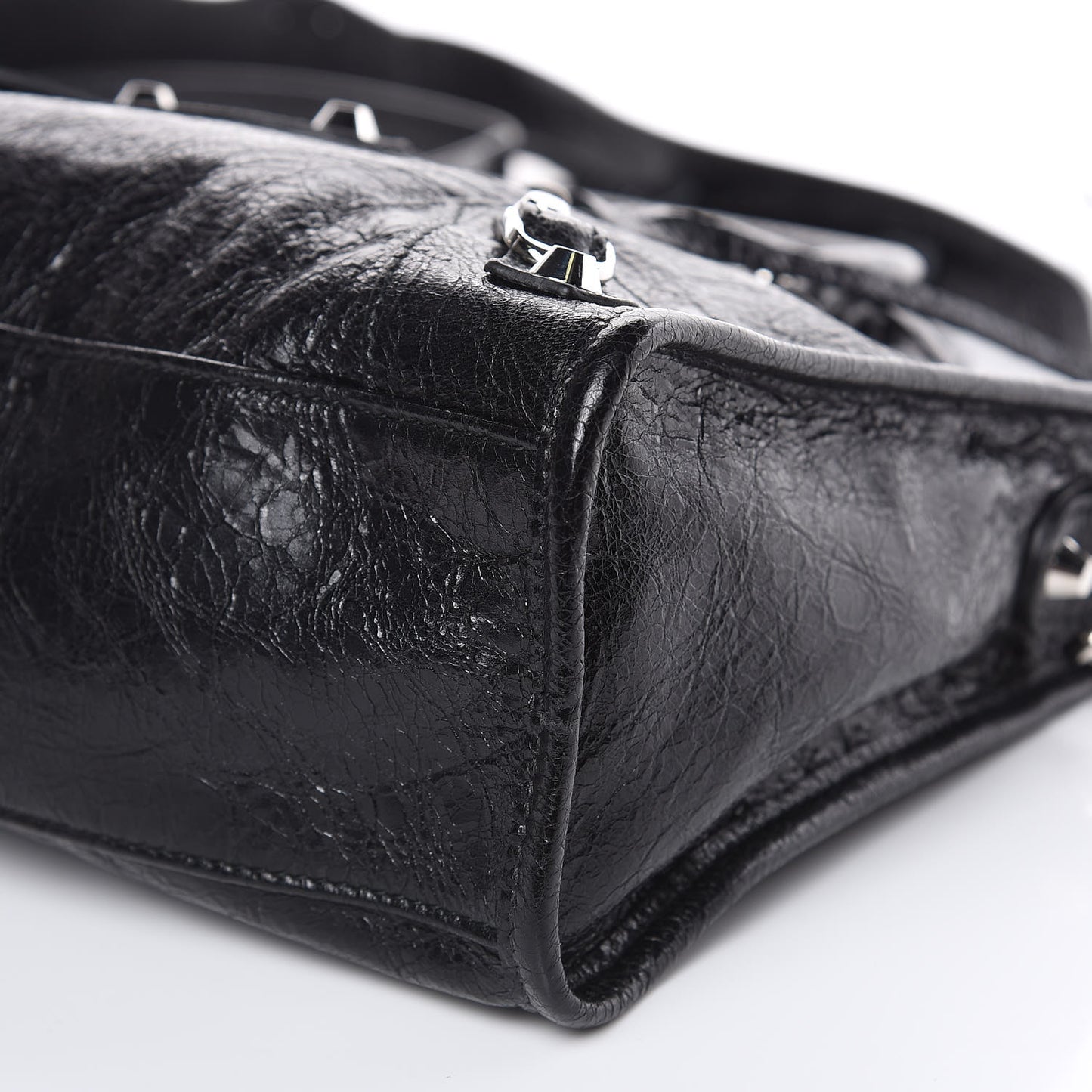 Agneau Classic Silver Hardware S City Black