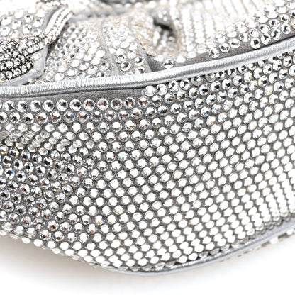 Balenciaga Rhinestone Encrusted Le Cagole Shoulder Bag XS Silver 9 of 10