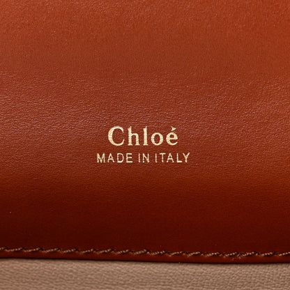 Chloe Shiny Goatskin Calfskin Mini Aby Chain Shoulder Bag Sepia Brown 6 of 9