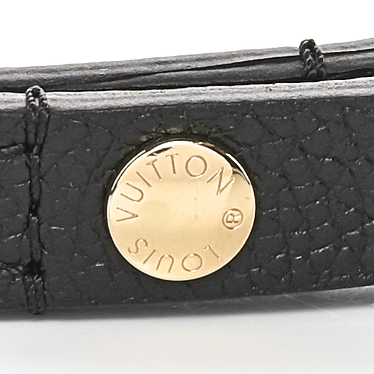 Louis Vuitton Calfskin Buci Shoulder Strap Black 3 of 4