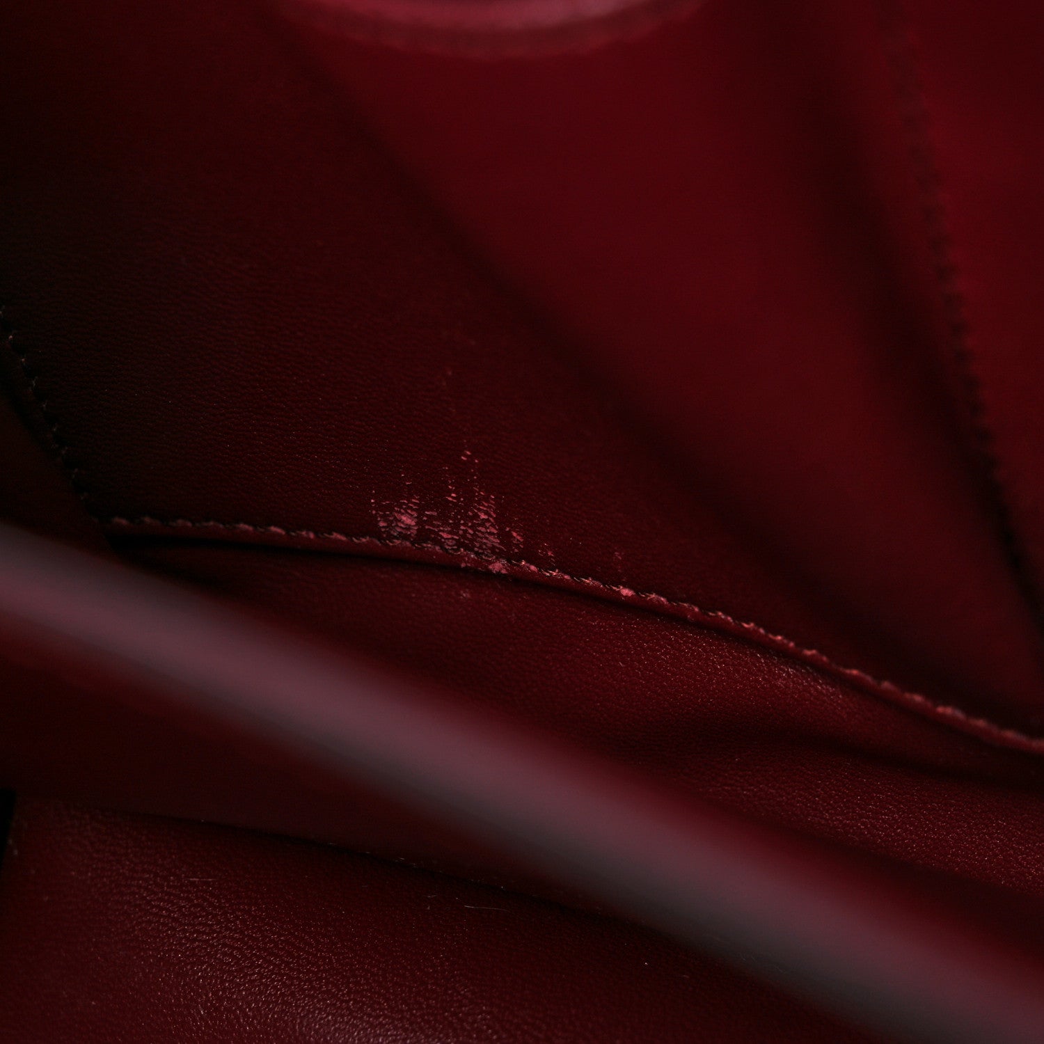 Celine Liege Calfskin Medium Classic Box Flap Bag Burgundy 12 of 15