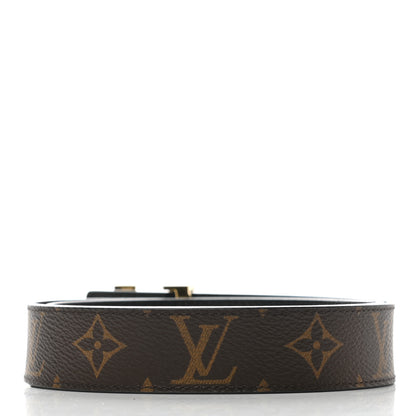 Louis Vuitton Calfskin Monogram 40mm LV Initiales Reversible Belt 80 32 Black 2 of 6