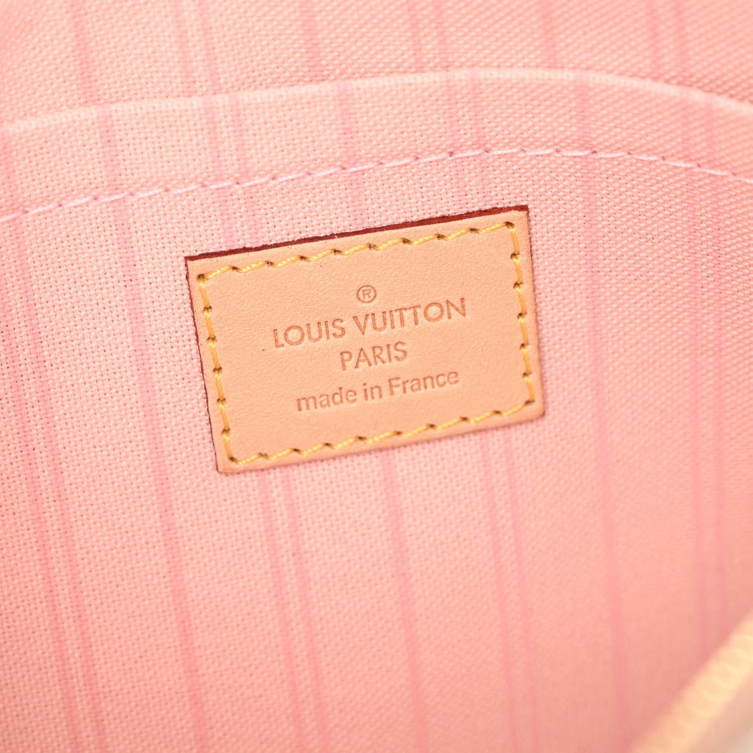 Louis Vuitton Damier Azur Neverfull MM GM Pochette Rose Ballerine 6 of 10