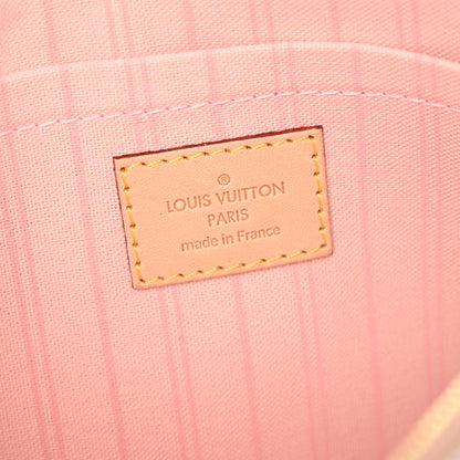 Louis Vuitton Damier Azur Neverfull MM GM Pochette Rose Ballerine 6 of 10