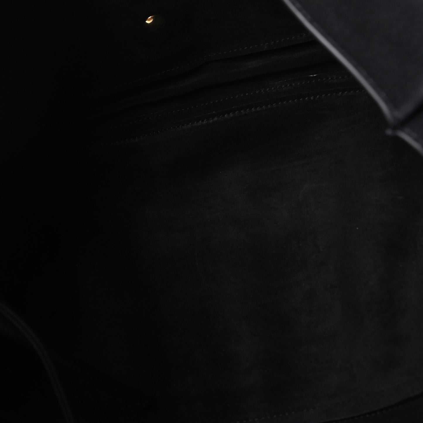 Shiny Lambskin Soft Triomphe Half Moon Bag Black
