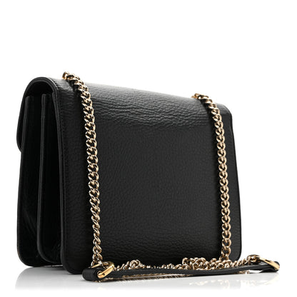 Gucci Dollar Calfskin Small Interlocking G Shoulder Bag Black 3 of 16