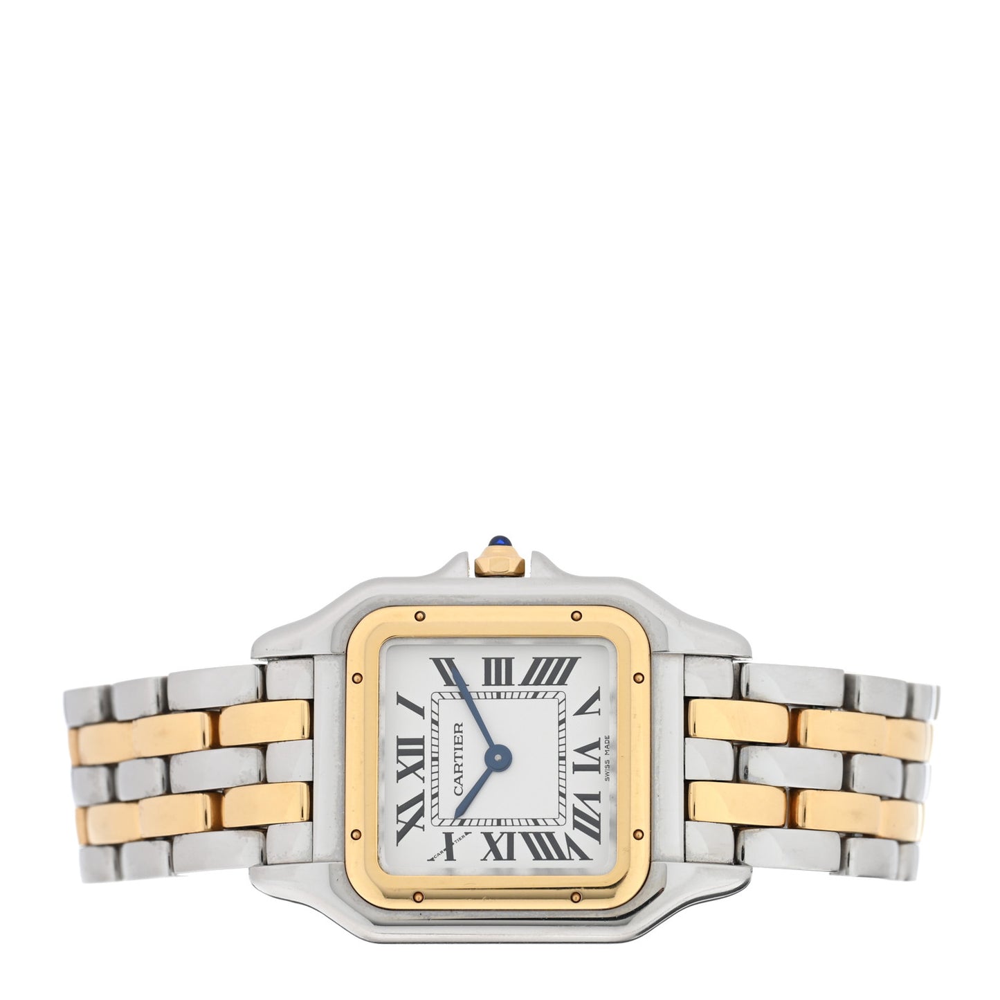 Stainless Steel 18K Yellow Gold 27mm Panthere Quartz Watch