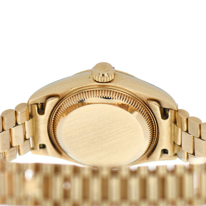 Rolex 18K Yellow Gold 26mm Oyster Perpetual Datejust President Watch Champagne 69178 4 of 5