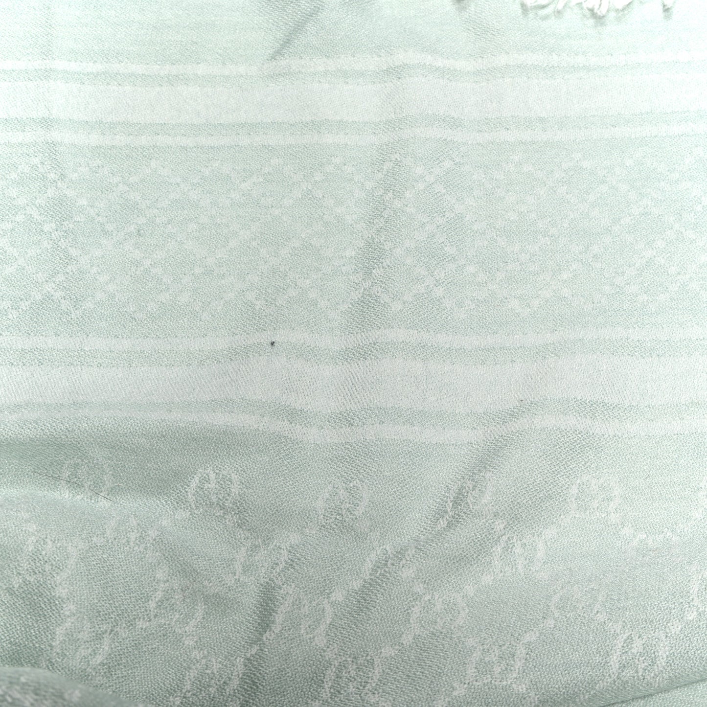 Wool Silk GG Monogram GGNat Scarf Green