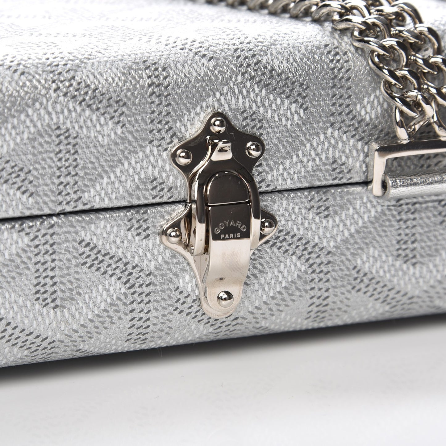 Goyardine Saint Honore Clutch Silver