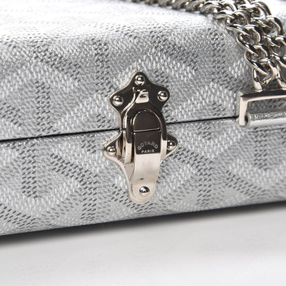 Goyard Goyardine Saint Honore Clutch Silver 6 of 10