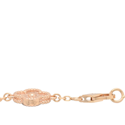 Van Cleef & Arpels 18K Rose Gold 6 Motifs Sweet Alhambra Bracelet 3 of 3