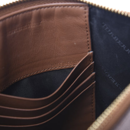 Burberry Haymarket Check Peyton Crossbody Clutch Bag Toffee 6 of 14