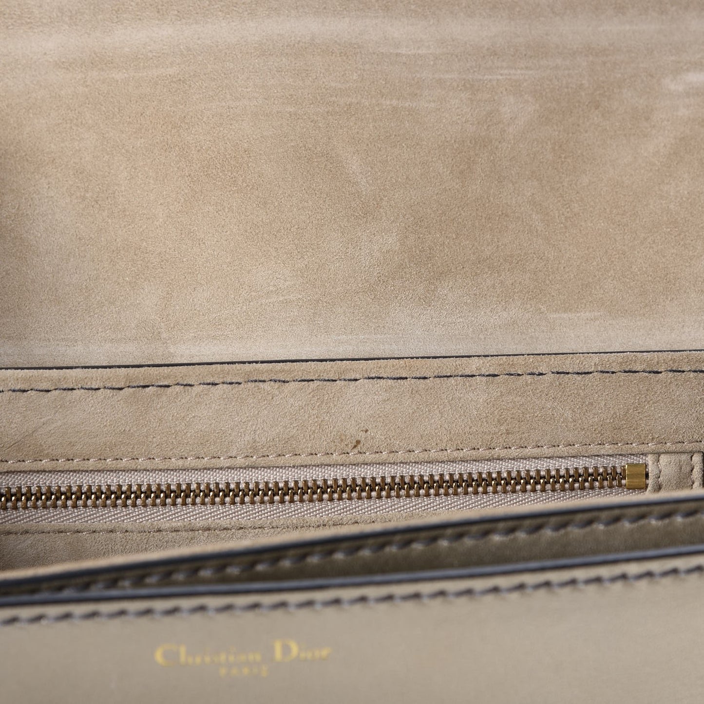 Metallic Smooth Calfskin Dio(r)evolution Flap Bag Gold
