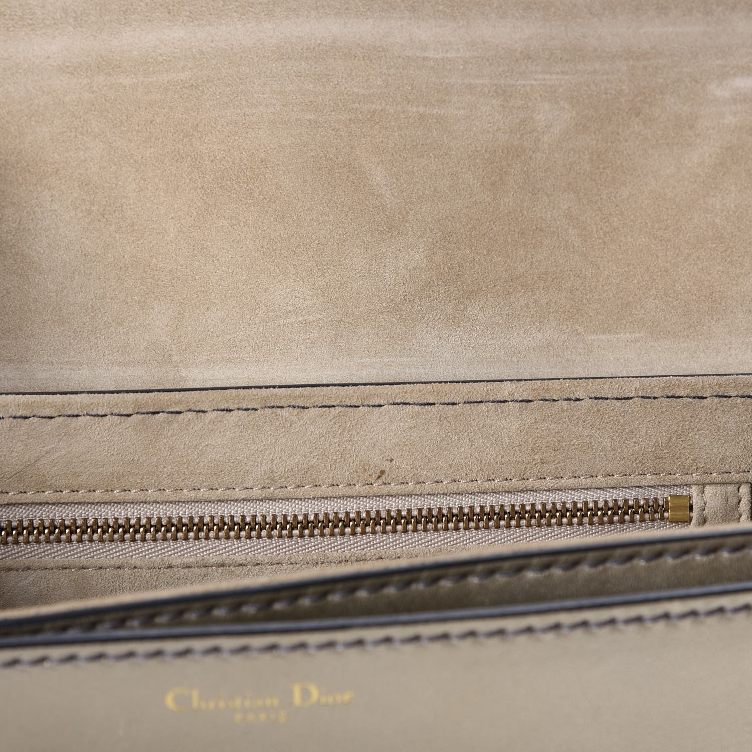 Christian Dior Metallic Smooth Calfskin Dio(r)evolution Flap Bag Gold 11 of 13