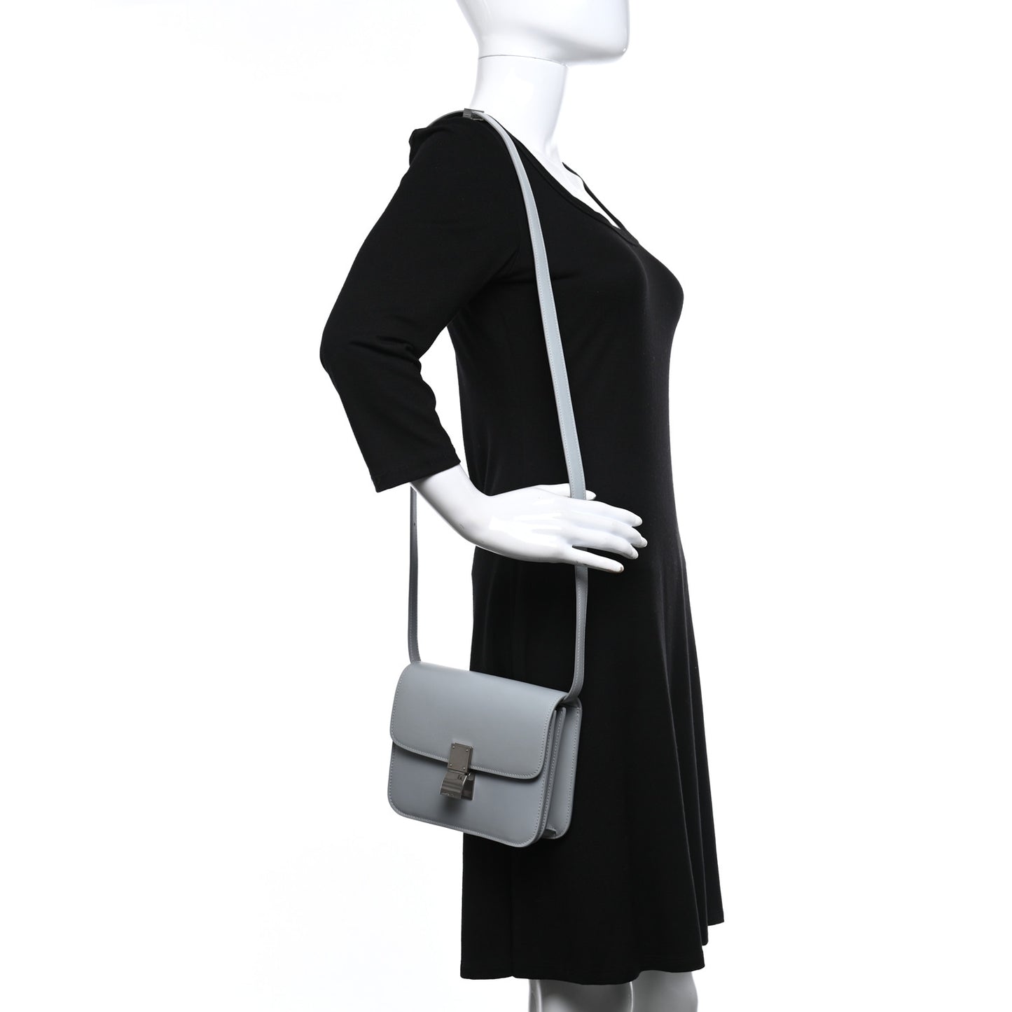 Box Calfskin Teen Classic Box Flap Bag Frost