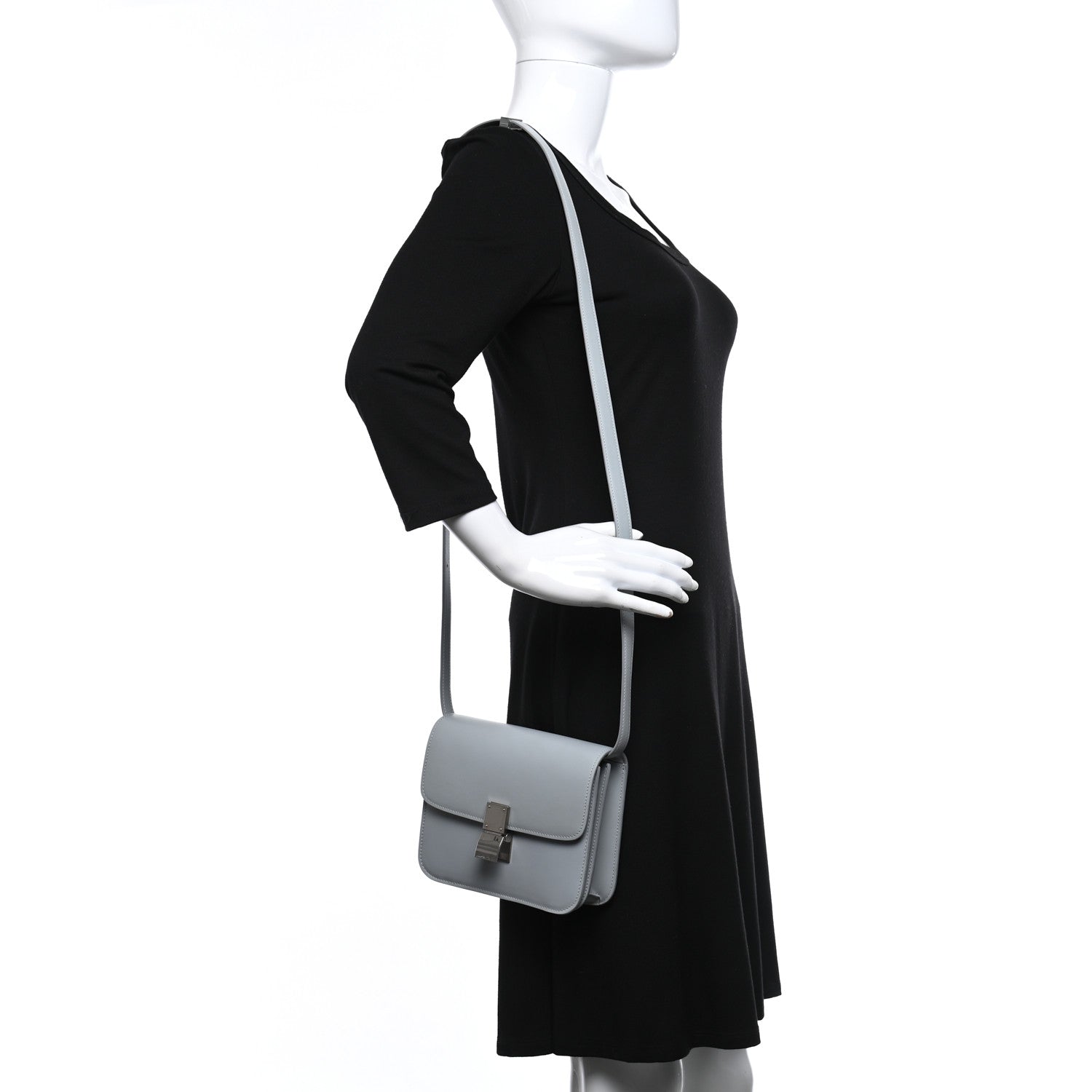 Celine Box Calfskin Teen Classic Box Flap Bag Frost 2 of 11