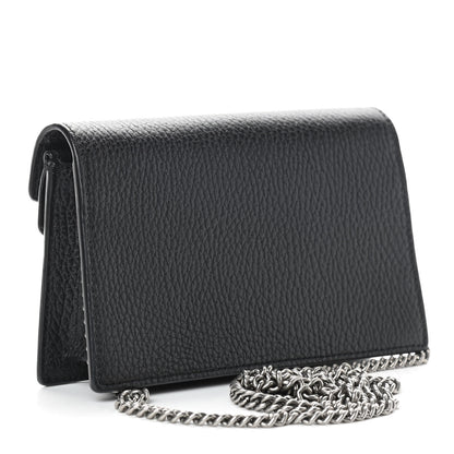 Gucci Calfskin Super Mini Dionysus Shoulder Bag Black 3 of 8