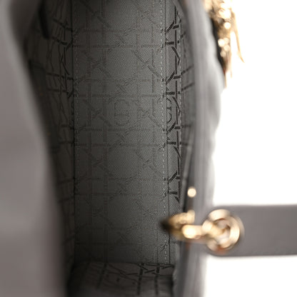 Christian Dior Lambskin Cannage Small Lucky Badges My Lady Dior Grey 5 of 11