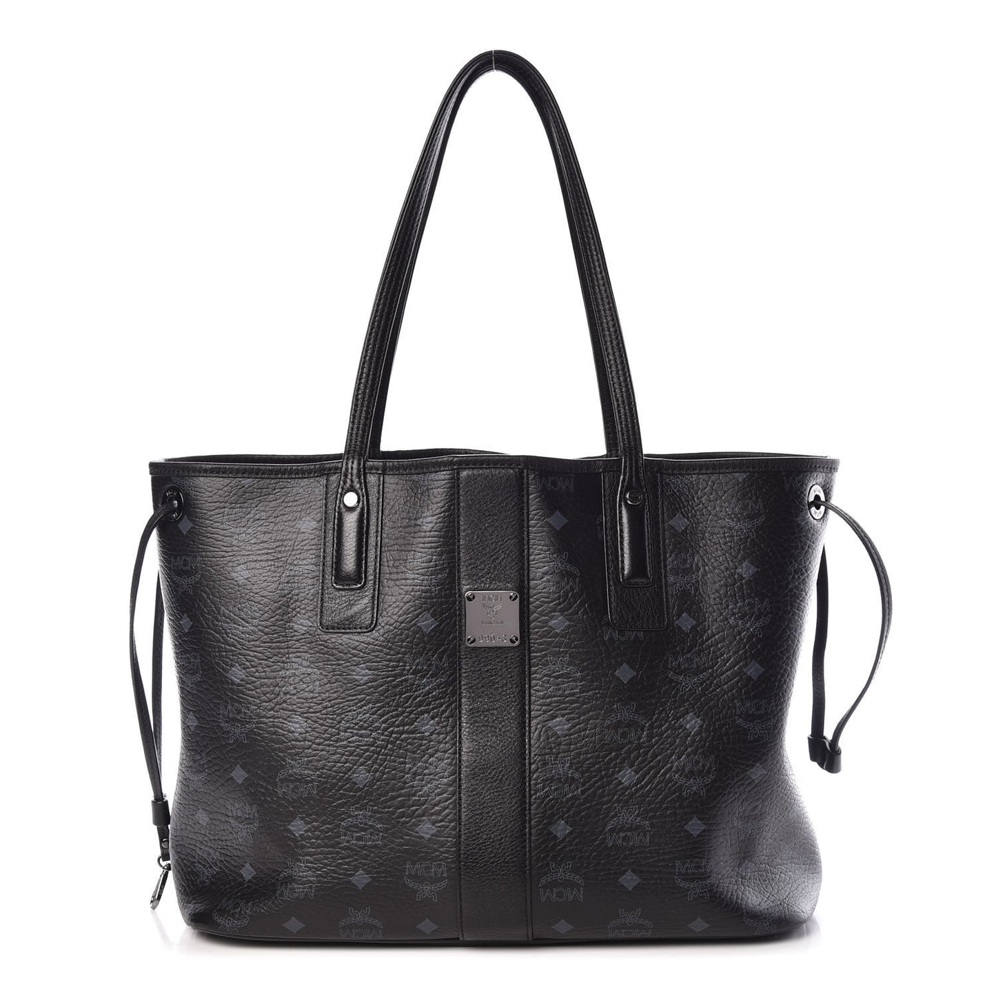 Visetos Medium Liz Reversible Shopper Tote Black